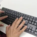 タッチタイピング練習用 半無刻印キーボード